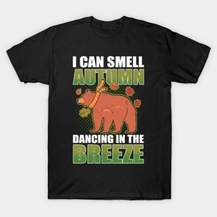 I Can Smell Autumn Dancing In The Breeze Fall T-Shirt